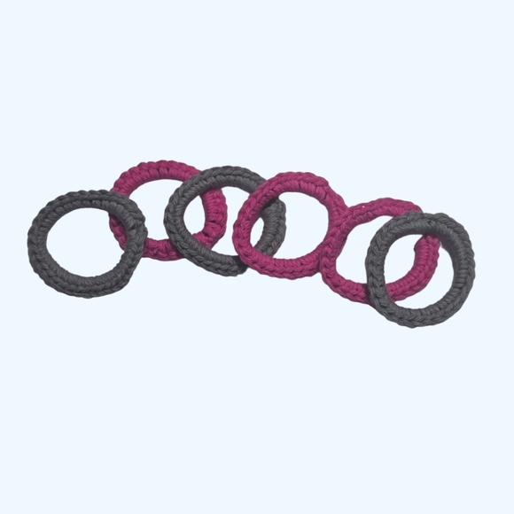 Ferret and Cat Toys, Round Ring Toys, Gray and Pink, Gift for Ferrets or… - Picture 2 of 6